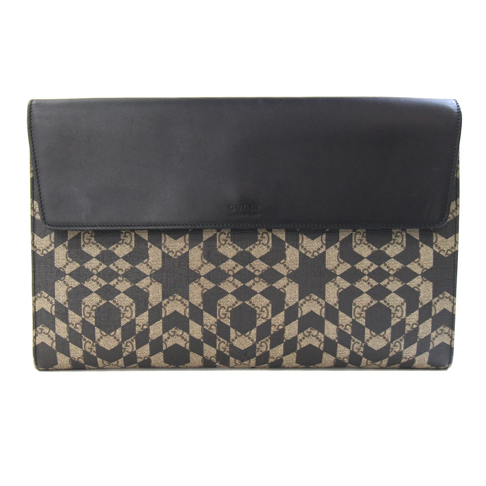 Gucci GG Kaleido clutch bag beige black Supreme document